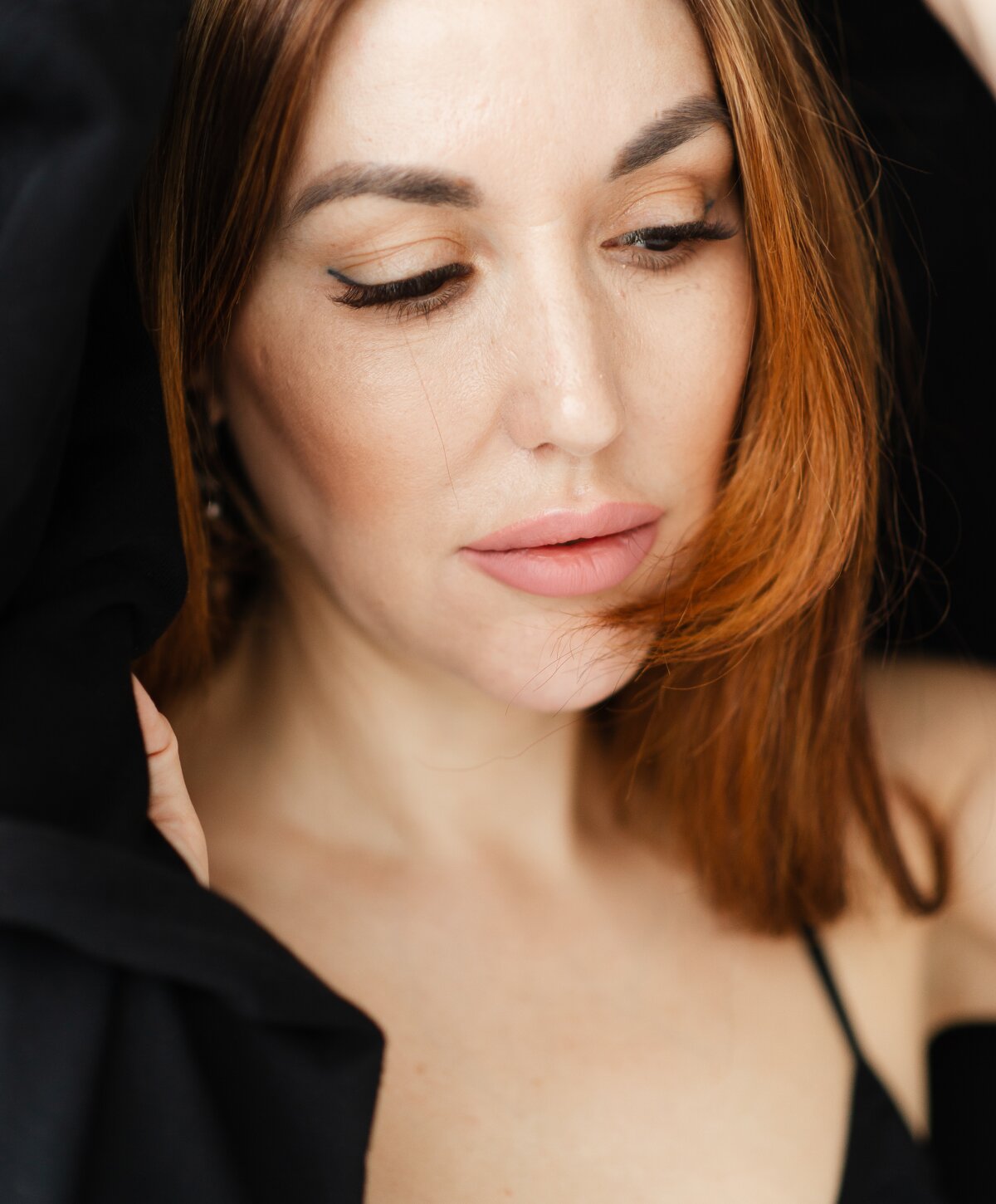 Westlake village rhinoplasty model with brown hair