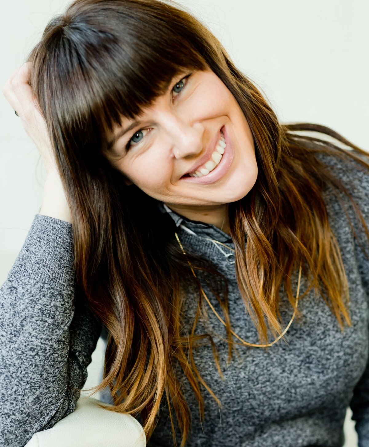 Westlake village necklift model with brown hair