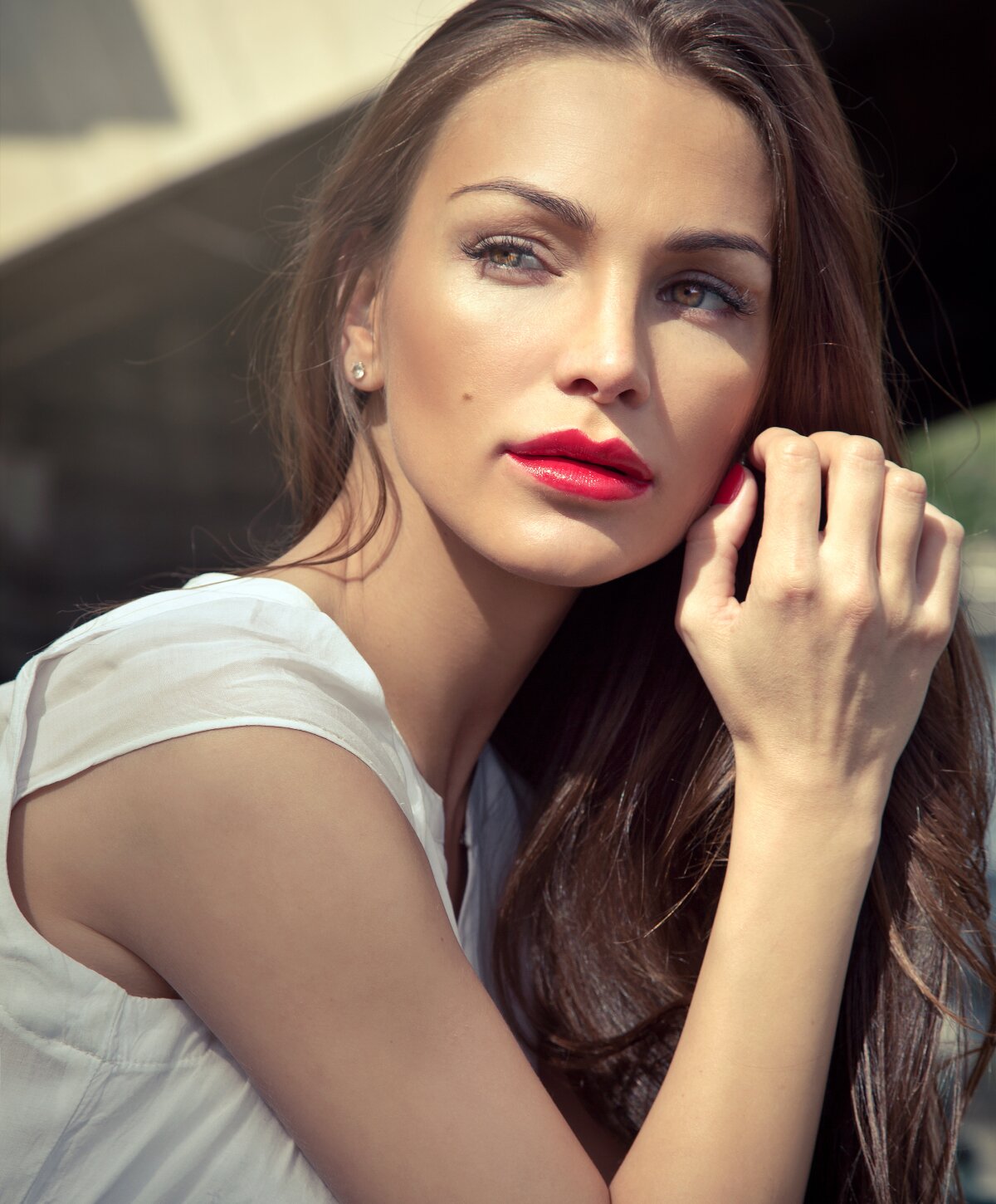 Westlake village juvederm voluma xc model with brown hair