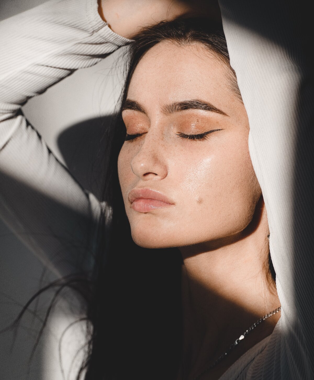 Westlake skin resurfacing model with brown hair