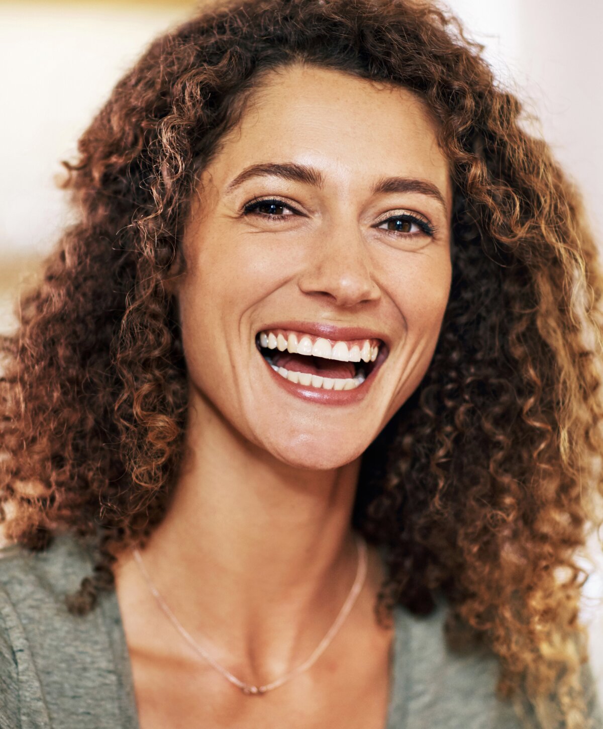 Westlake village ski tightening model with brown hair